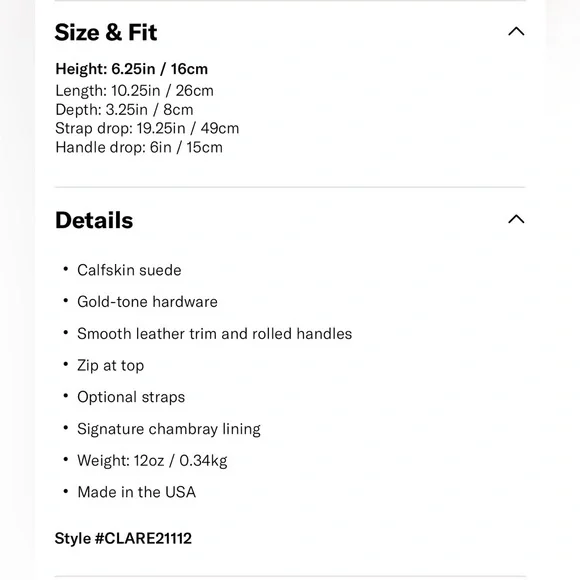 Clare V. Petit Moyen Messenger Bag Chestnut Suede - Picture 4 of 8